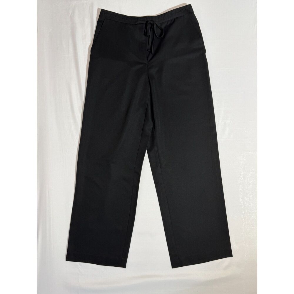 Liz Claiborne LizSport Trouser | Drawstring Waist Wide Leg | Size 12